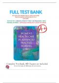 Test bank For Women's Health Care in Advanced Practice Nursing , 2nd Edition (2017, Alexander) / Chapter 1-46 Complete Guide 2024