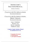 Solutions for Calculus & Its Applications, 14th Edition Goldstein (All Chapters included)