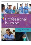 Test Bank For Leddy & Pepper's Professional Nursing, 10th Edition( 2021,Hood) | Complete Chapters 1 - 22 Guide 2024