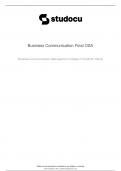 MANCOSA BUSINESS COMMUNICATION PAST PAPER 3