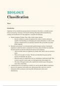 Classification Notes 
