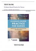 Test Bank For Evidence-Based Practice for Nurses: Appraisal and Application of Research 5th Edition by Nola A. Schmidt, Janet M. Brown||ISBN NO:10,1284226328||ISBN NO:13,978-1284226324||All Chapters||Complete Guide A+