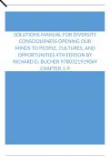Solutions Manual For Diversity Consciousness Opening Our Minds to People, Cultures, and Opportunities 4th Edition by Richard D. Bucher Chapter 1-9