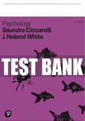 Test Bank For Psychology 6th Edition All Chapters - 9780136636847