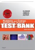 Test Bank For Robbins & Cotran Pathologic Basis Of Disease All Chapters - 9780323263627