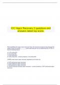 ICC Vapor Recovery 2 questions and answers latest top score.