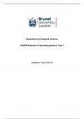 Brunel - Computer Science - CS2005 Networks and Operating Systems Coursework