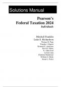 Solution Manual for Pearson's Federal Taxation 2024 Individuals, 37th Edition by Mitchell Franklin Luke E. Richardson
