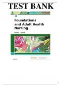 Test Bank For Foundations and Adult Health Nursing 8th Edition by Kim Cooper , Kelly Gosnell||ISBN NO:10,0323484379||ISBN NO:13,978-0323484374||All Chapters||Complete Guide A+