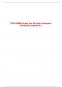 WGU D080 study for OA with Complete Solutions Graded A+