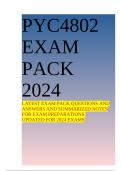 PYC4802 EXAM PACK 2024