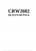 CRW2602 MCQ EXAM PACK 2024