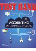 TEST BANK for Accounting Information Systems 14th Edition by Marshall Romney Paul Steinbart