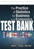 Test Bank For The Practice of Statistics for Business and Economics - Fifth Edition ©2020 All Chapters - 9781319272654