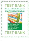 Test Bank For Nursing Leadership, Management, and Professional Practice for the LPN-LVN 7th Edition By Tamara R. Dahlkemper 9781719641487 Chapter 1-20