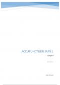 Eerste halfjaar acupunctuur jaar 1 Qing Bai