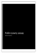 Fowlin Lowry Assay 