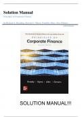 Solution Manual for Principles of Corporate Finance 14th Edition by Richard Brealey, Stewart Myers, Franklin Allen and Alex Edmans||ISBN NO:10,1265074151||ISBN NO:13,978-1265074159||All Chapters||Complete Guide A+