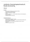 IGOBIV71  Juridische, financieringstechnische & fiscale structurering