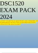 DSC1520 EXAM PACK 2024 