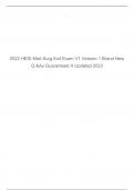 2022 HESI Med Surg Exit Exam (V1 Version 1) Brand New Q&As +   Updated 2023