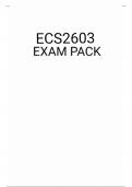 ECS2603 EXAM PACK