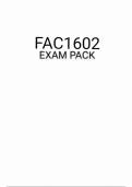 FAC1602 EXAM PACK