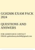GGH2606 Exam pack 2024(Questions and answers)