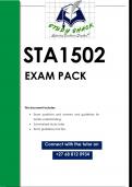 STA1502 EXAM PACK 2024