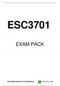 ESC3701 EXAM PACK 2024