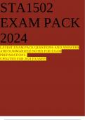 STA1502 EXAM PACK 2024 