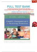 FULL TEST BANK For Health Assessment for Nursing Practice 6th Edition by Susan Fickertt Wilson PhD RN (Author) Latest Update 2024 Graded A+.  