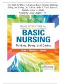 TEST BANK Davis Advantage Basic Nursing- Thinking, Doing, and Caring, (3rd Ed) by Treas| Complete Guide Chapter 1-46