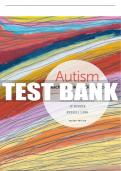 Test Bank For Autism: Teaching Makes a Difference - 2nd - 2019 All Chapters - 9781337564908
