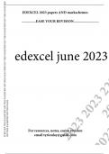EDEXCEL BIOLOGY  B A LEVEL JUNE 2023 9NI0 PAPER 2 ADVANCED PHYSIOLOGY EVOLUTION AND ECOLOGY
