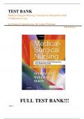 Test Bank For Medical-Surgical Nursing: Concepts for Interprofessional Collaborative Care, 9th Edition by Donna D. Ignatavicius, M. Linda Workman||ISBN NO:10,0323444199||ISBN  NO:13,978-0323444194||All Chapters 1-74||Complete Guide A+