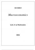 ECO 2013 MACROECONOMICS EXAM Q & A 2024
