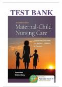Test Bank for Maternal-Child Nursing Care with Women's Health Companion 2e: Optimizing Outcomes for Mothers, Children, and Families Second Edition by Susan L. Ward ISBN:9780803636651 | Complete Guide A+