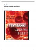 Test Bank - Principles of Anatomy and Physiology, 16th Edition, by Bryan Derrickson, Gerald Tortora. Latest edition, 2024