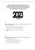 2023 COMMUNITY HEALTH HESI RN V1 LATESTVERSION ) EXIT HESI EACH VERSION  CONTAINS 55 QUESTIONS AND CORRECT  ANSWERS|TEST BANK|AGRA