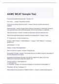 AAMC MCAT Sample Test Questions and Answers