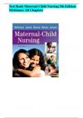 Test Bank Maternal Child Nursing 5th Edition McKinney All Chapters