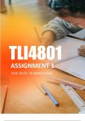 TLI4801 Assignment 1 Semester 1 2024