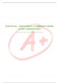 UNISA Department of Social Work Community work SCK3703