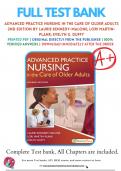 Test Bank For Advanced Practice Nursing in the Care of Older Adults Second Edition by Laurie Kennedy-Malone||ISBN NO:10,0803666616||ISBN NO:13,978-0803666610||All Chapters||Complete Guide A+