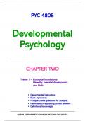 PYC4805 Developmental Psychology, Exam Notes Chapter 2: Biological foundations: Heredity, prenatal development and birth.