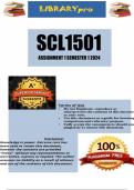 SCL1501 Assignment 1 (COMPLETE ANSWERS) Semester 1 2024