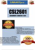 CSL2601 BUNDLE 2024