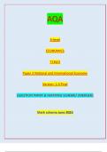 AQA A-level ECONOMICS 7136/2 Paper 2 National and International Economy Version: 1.0 Final IB/G/Jun23/E6 7136/2QUESTION PAPER & MARKING SCHEME/ [MERGED] Marl( scheme June 2023
