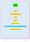 AQA A-level FURTHER MATHEMATICS 7367/2 Paper 2 Version: 1.0 Final PB/KL/Jun23/E4 7367/2 A-level FURTHER MATHEMATICS Paper 2QUESTION PAPER & MARKING SCHEME/ [MERGED] Marl( scheme June 2023